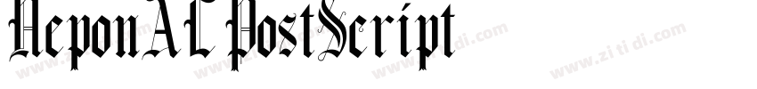 NeponAL PostScript字体转换